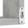 vidaXL Wall Corner Shelf Concrete Grey 40x40x50 cm Engineered Wood