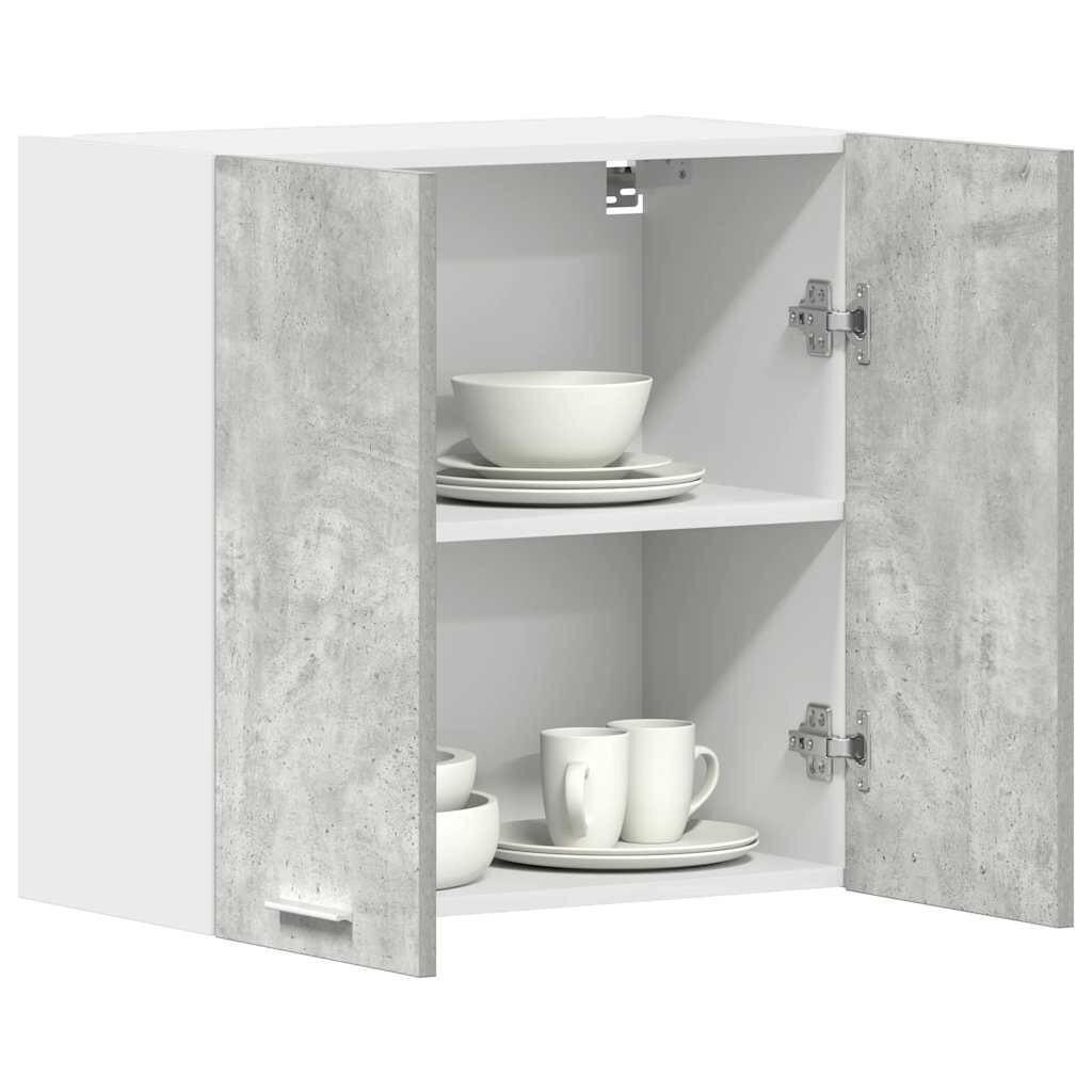 vidaXL Hanging Cabinet Concrete Grey 60x31x60 cm Engineered Wood