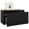 vidaXL Hall Bench 80x40x45 cm Black Engineered Wood