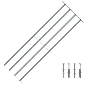 Adjustable Security Grille for Windows with 4 Crossbars 1000-1500 mm