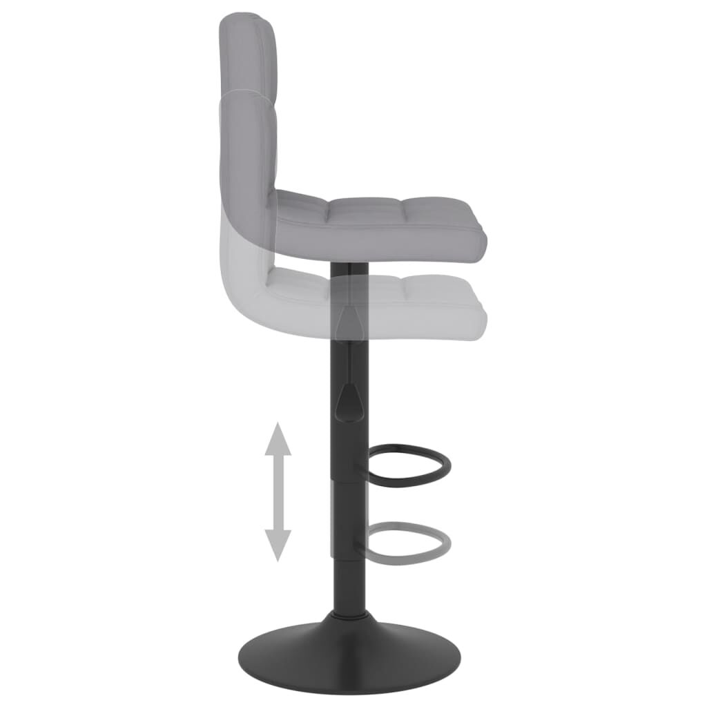 vidaXL Bar Stool Light Grey Fabric