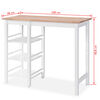 vidaXL Bar Set 3 Pieces MDF White