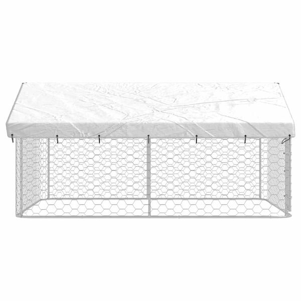 vidaXL Outdoor Dog Kennel with Roof 300x300x150 cm
