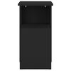 vidaXL Side Table Black 36x30x56 cm Engineered Wood