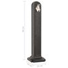 vidaXL Garden Tanker with Faucet Anthracite Stone Look