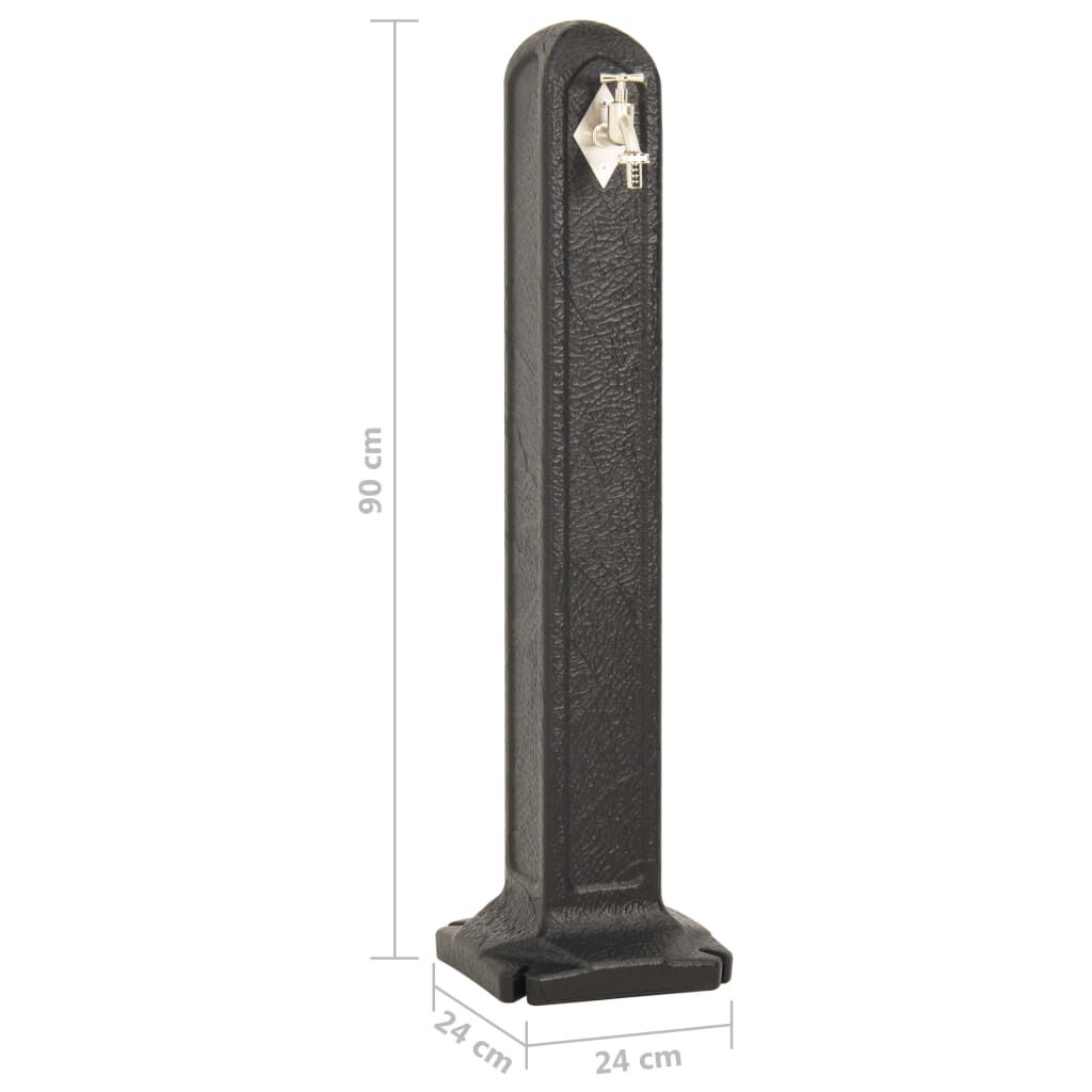 vidaXL Garden Tanker with Faucet Anthracite Stone Look