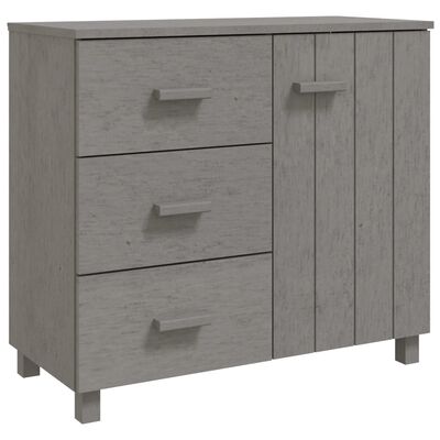 vidaXL Sideboard HAMAR Light Grey 90x40x80 cm Solid Pinewood, light grey vidaXL Sideboard HAMAR Light Grey 90x40x80 cm Solid Pinewood