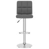 vidaXL Bar Stool Grey Faux Leather