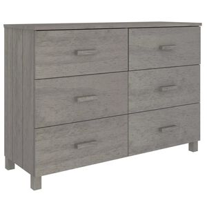 vidaXL Sideboard | Light Grey | Solid Pine Wood | 113x40x80 cm | Sideboard