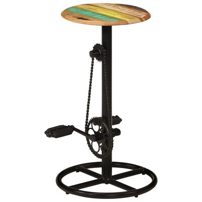 vidaXL Bar Chairs 2 pcs Solid Reclaimed Wood, multicolour vidaXL Bar Chairs 2 pcs Solid Reclaimed Wood