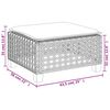 vidaXL 8 Piece Garden Sofa Set with Cushions Grey Poly Rattan