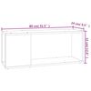 vidaXL TV Cabinet Black 80x24x32 cm Engineered Wood