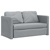 vidaXL Floor Sofa Bed 2-in-1 Light Grey 112x174x55 cm Fabric