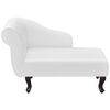 vidaXL Chaise Longue White Faux Leather