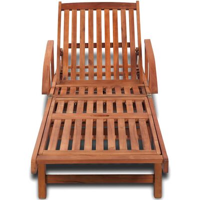 vidaXL Sun Lounger Solid Acacia Wood