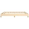 vidaXL Bed Frame without Mattress Cream 180x200 cm Super King Fabric