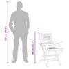 vidaXL Folding Garden Chairs 8 pcs 56x63x90 cm Solid Wood Teak