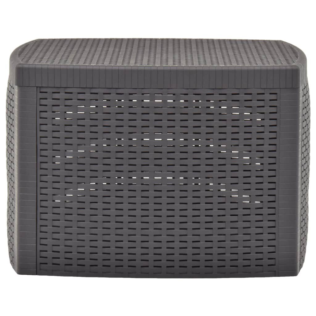 vidaXL Side Table Mocha 54x54x36.5 cm Plastic