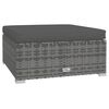 vidaXL 4 Piece Garden Lounge Set with Cushions Poly Rattan Grey