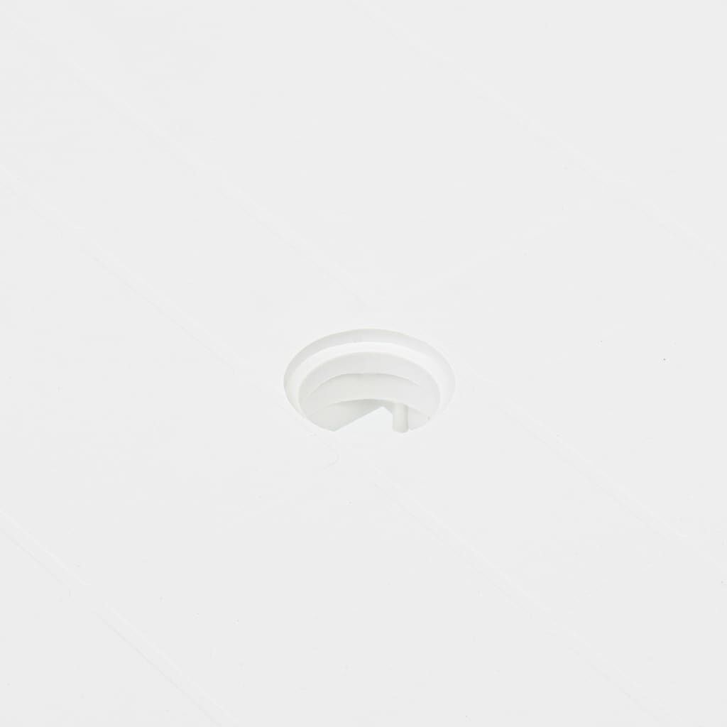vidaXL Garden Table White 80x75x72 cm Plastic
