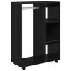 vidaXL Wardrobe Black 80x40x110 cm Engineered Wood