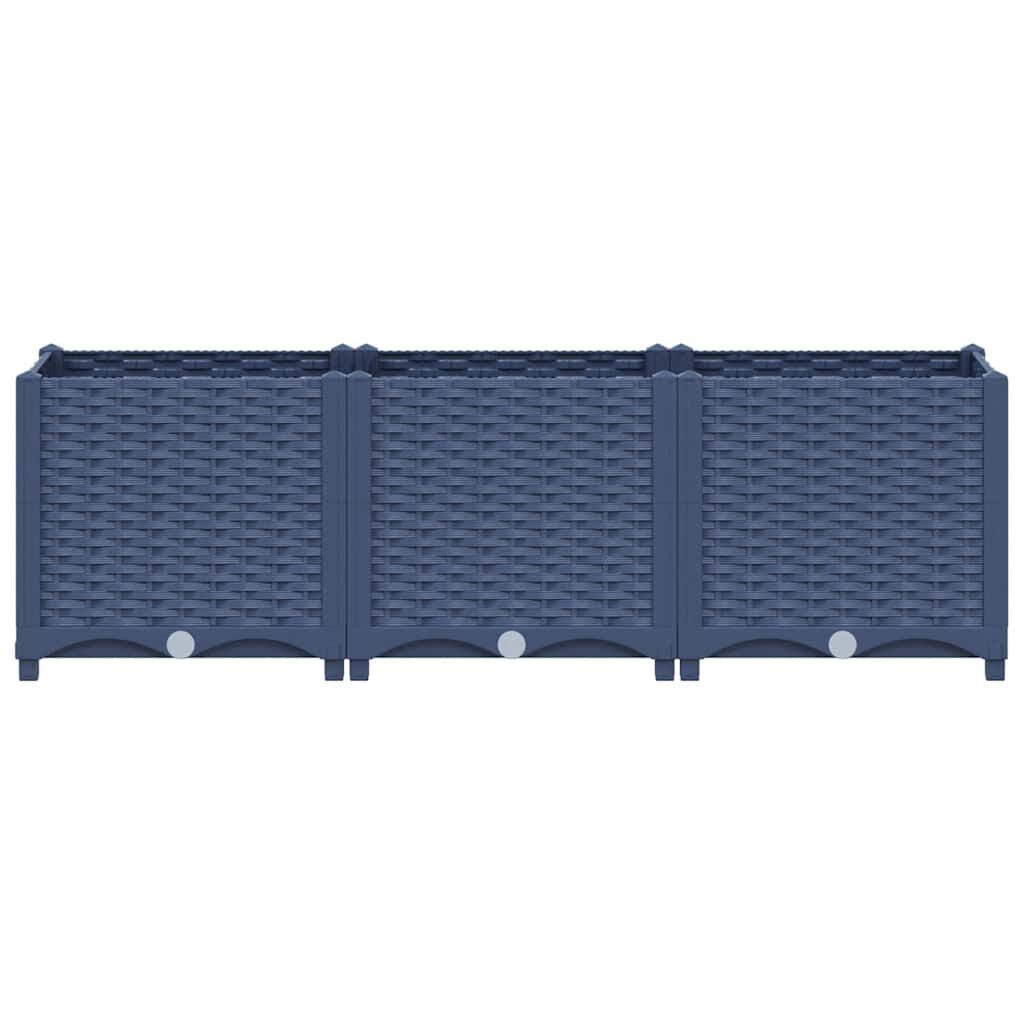 vidaXL Raised Bed 120x40x38 cm Polypropylene