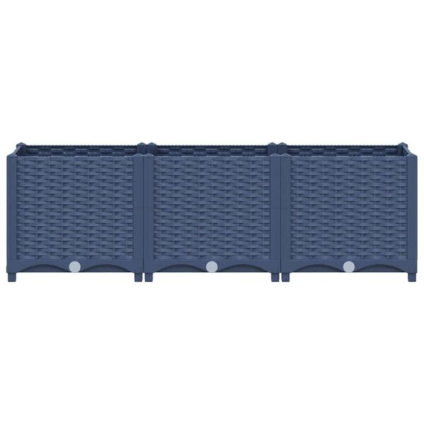vidaXL Raised Bed 120x40x38 cm Polypropylene