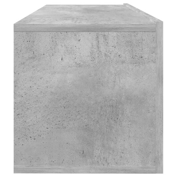 vidaXL TV Cabinet Concrete Grey 100x30x30 cm Engineered Wood