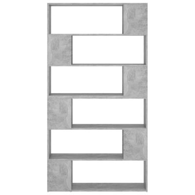 vidaXL Book Cabinet Room Divider Concrete Grey 100x24x188 cm