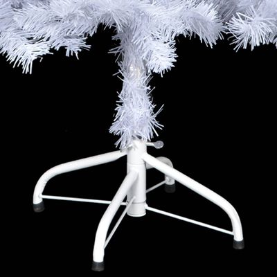vidaXL Artificial Pre-lit Christmas Tree with Stand 120 cm 230 Branches, white vidaXL Artificial Pre-lit Christmas Tree with Stand 120 cm 230 Branches