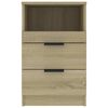 vidaXL Bedside Cabinet Sonoma Oak Engineered Wood