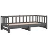 vidaXL Pull-out Day Bed without Mattress Grey 2x(90x200)cm