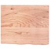 vidaXL Bathroom Countertop Light Brown 60x50x(2-4) cm Treated Solid Wood