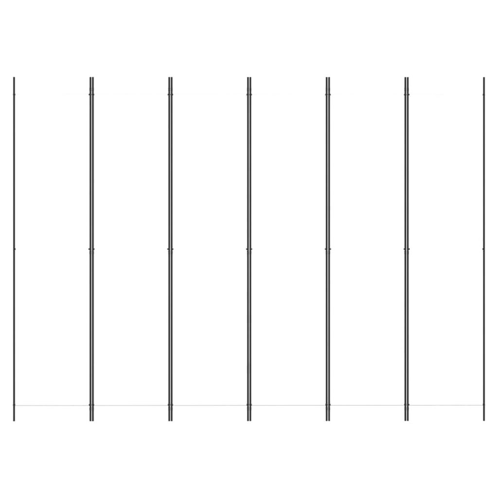vidaXL 6-Panel Room Divider White 300x220 cm Fabric, white vidaXL 6-Panel Room Divider White 300x220 cm Fabric