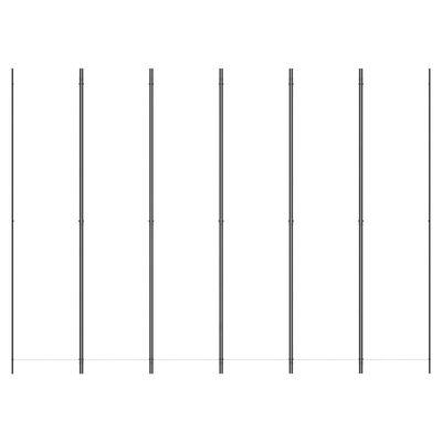 vidaXL 6-Panel Room Divider White 300x220 cm Fabric, white vidaXL 6-Panel Room Divider White 300x220 cm Fabric