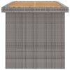 vidaXL 11 Piece Outdoor Dining Set with Cushions Poly Rattan Grey