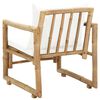 vidaXL Garden Chairs 2 pcs with Cushions and Pillows Bamboo