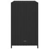 vidaXL Garden Storage Cabinet Black 83x45x76 cm Poly Rattan