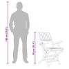 vidaXL Folding Garden Chairs 8 pcs 55x61x90 cm Solid Wood Teak