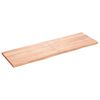 vidaXL Wall Shelf Light Brown 160x50x(2-4) cm Treated Solid Wood Oak