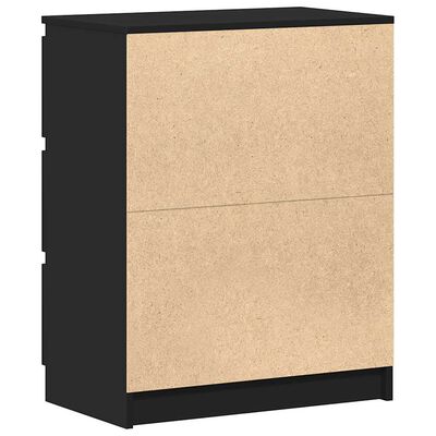 vidaXL Sideboard Black 60x35x76 cm Engineered Wood, black vidaXL Sideboard Black 60x35x76 cm Engineered Wood