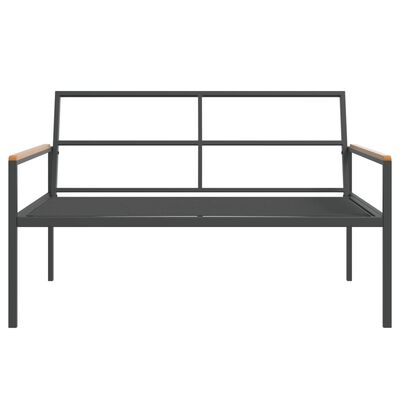 vidaXL 3 Piece Garden Lounge Set with Cushions Anthracite Steel,  vidaXL 3 Piece Garden Lounge Set with Cushions Anthracite Steel