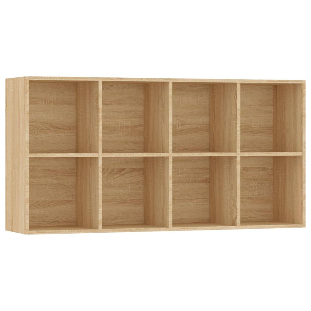 vidaXL Book Cabinet/Sideboard Sonoma Oak 66x30x130 cm Engineered Wood