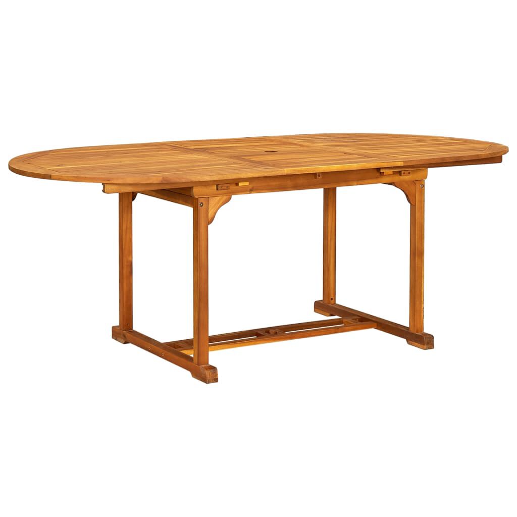 vidaXL 7 Piece Outdoor Dining Set Solid Acacia Wood