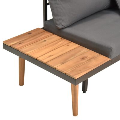 vidaXL 4 Piece Garden Lounge Set with Cushions Solid Acacia Wood,  vidaXL 4 Piece Garden Lounge Set with Cushions Solid Acacia Wood