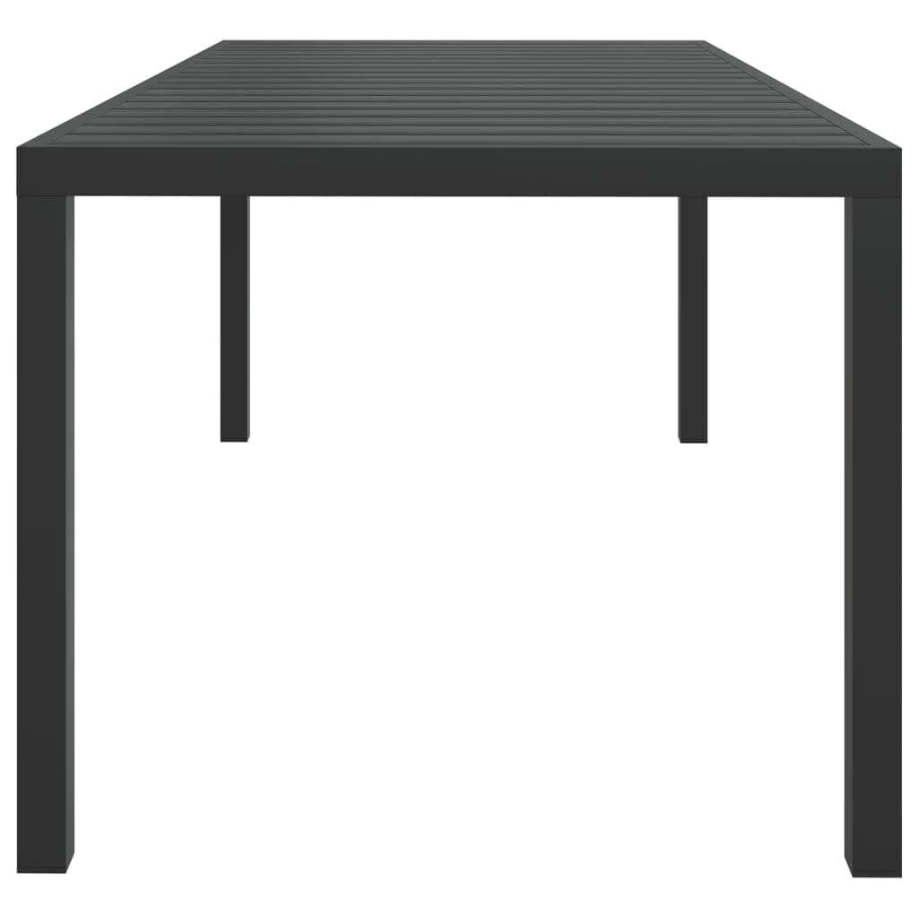 vidaXL 9 Piece Garden Dining Set with Cushions Poly Rattan Black