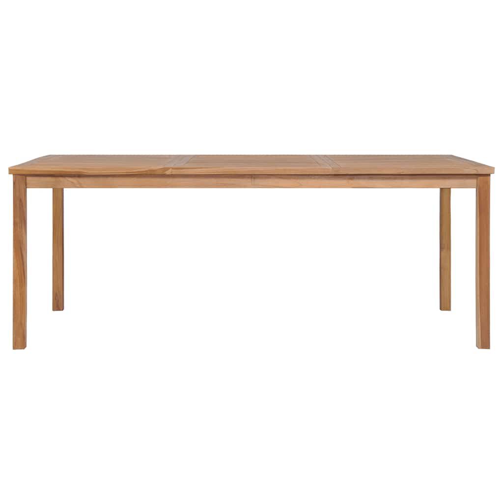 vidaXL Garden Table 200x100x77 cm Solid Teak Wood