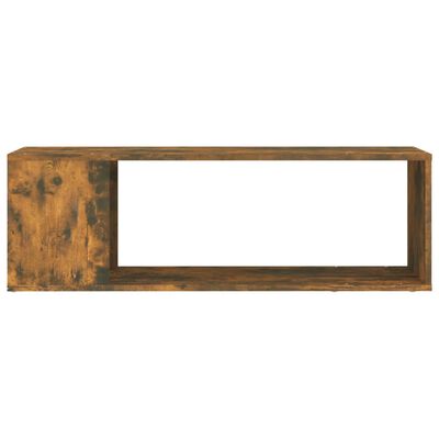 vidaXL TV Cabinet Smoked Oak 100x24x32 cm Engineered Wood, smoked oak vidaXL TV Cabinet Smoked Oak 100x24x32 cm Engineered Wood
