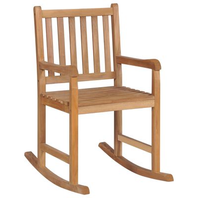 vidaXL Rocking Chair Solid Teak Wood,  vidaXL Rocking Chair Solid Teak Wood