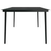 vidaXL 9 Piece Garden Dining Set Brown and Black